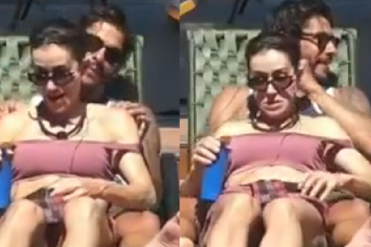 a-beira-da-eliminacao,-michelle-barros-troca-afeto-com-shia-na-piscina a-beira-da-eliminacao,-michelle-barros-troca-afeto-com-shia-na-piscina