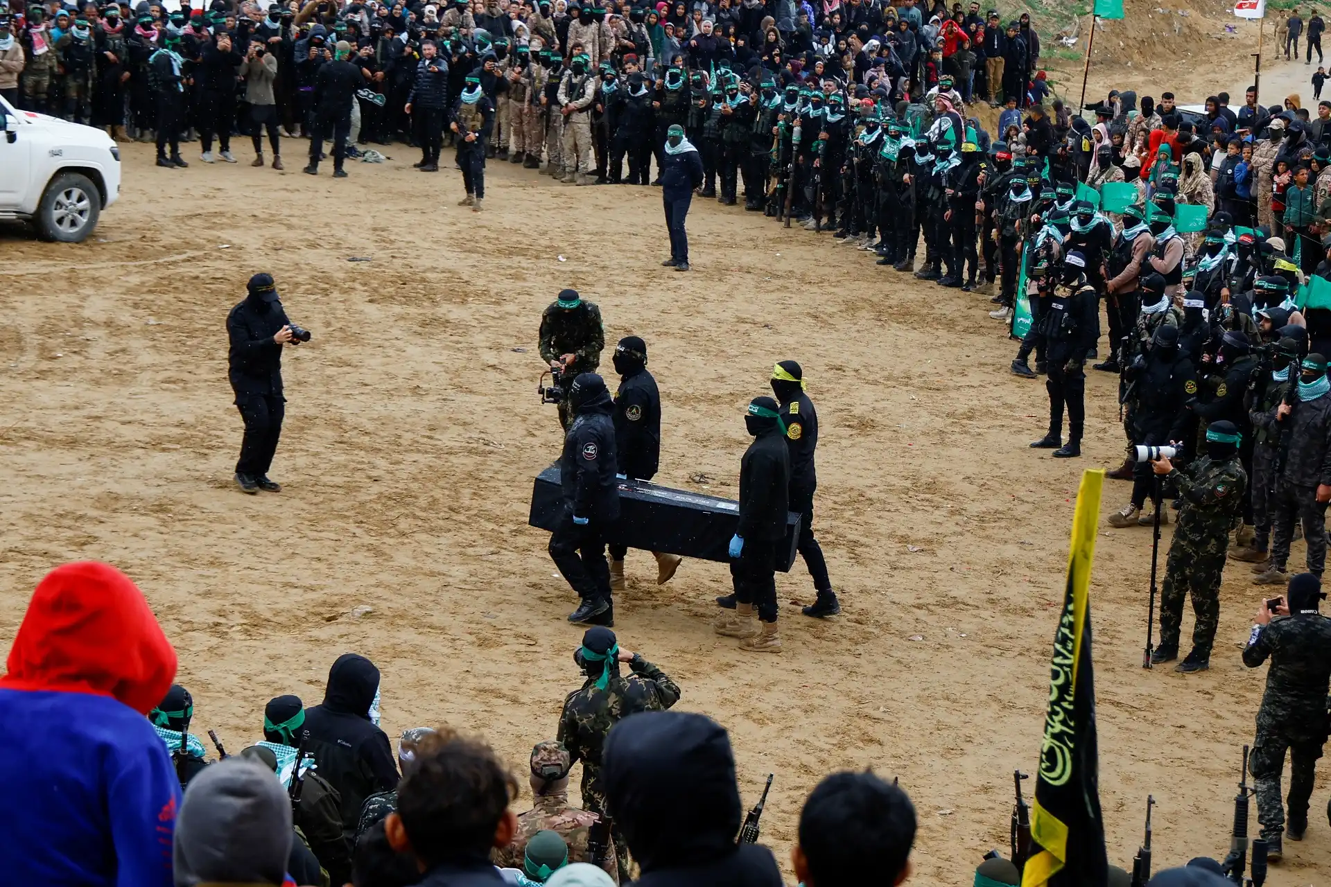 corpos entregues do hamas p israel