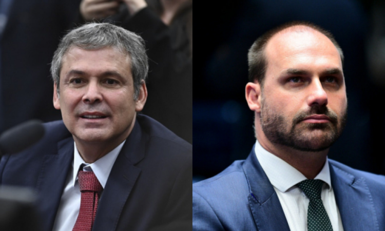 lider do pt e eduardo bolsonaro